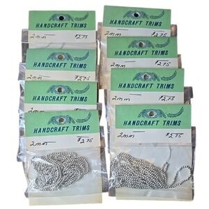 Handcraft Trims Bead String Bundle, 2mm,‎ 8 Packs